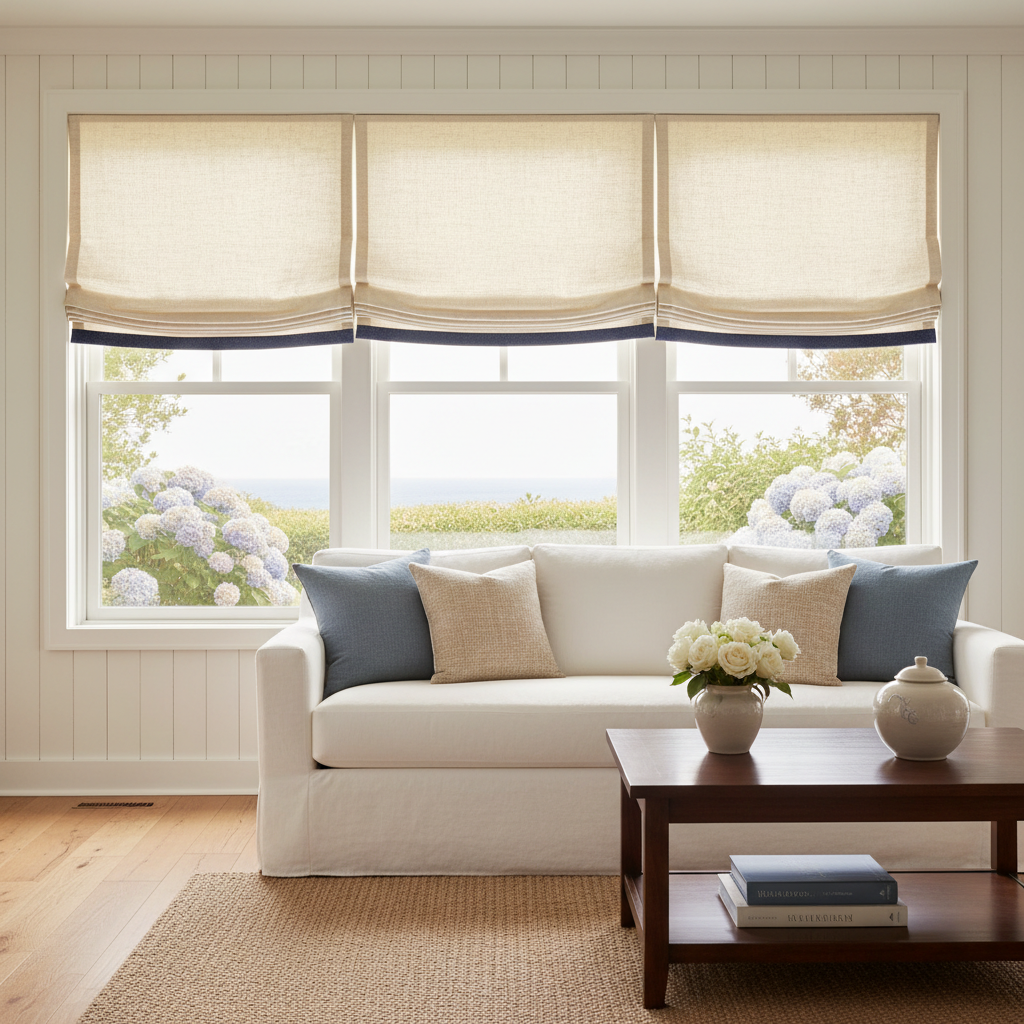 Custom window treatments by Hampton Shade Company